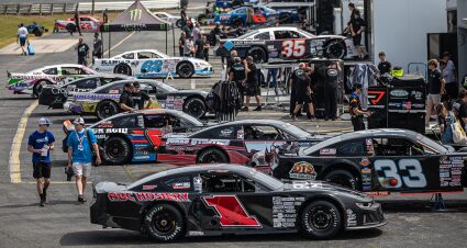Cars at Caraway Speedway