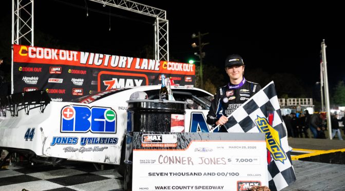 Featured Image for Conner Jones survives wild evening at Wake County to earn fourth CARS LMSC Tour victory