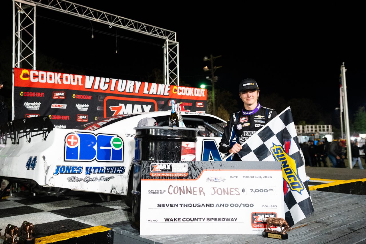 Conner Jones survives wild evening at Wake County to earn fourth CARS ...